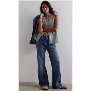 NEW! We The Free 'Expert Advice' Flare Leg Jeans in SEABRUSHED (31)